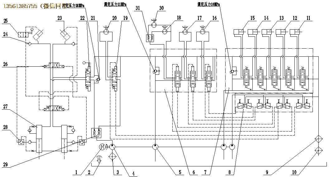 煤礦用清倉機液壓動力驅(qū)動裝置