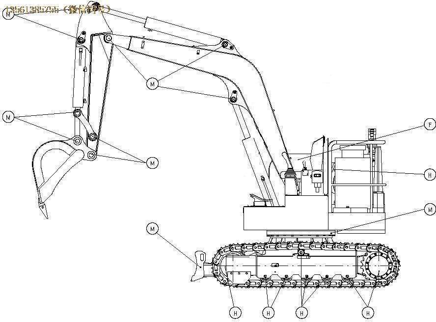 煤礦用液壓挖掘機機器的潤滑