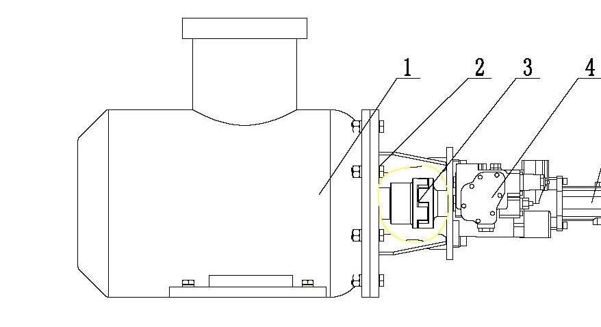 煤礦用機(jī)頭破碎機(jī)動力機(jī)構(gòu)