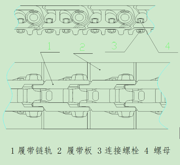 側(cè)卸裝巖機(jī)履帶,履帶式側(cè)卸裝巖機(jī),側(cè)卸裝巖機(jī)行走部分